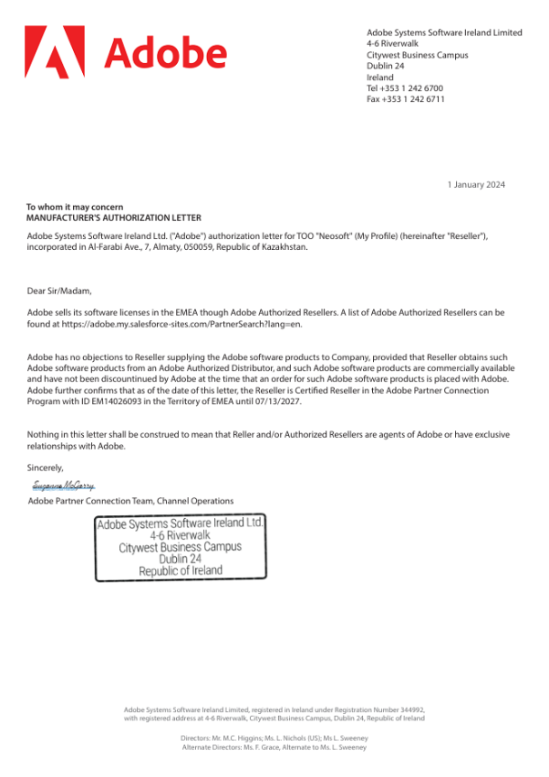 Adobe Reseller Auth Neosoft